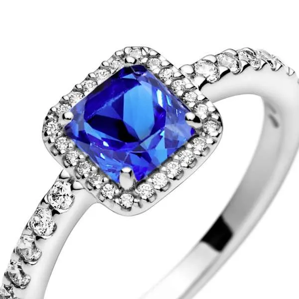 Inel Eleganţă atemporală albastră 