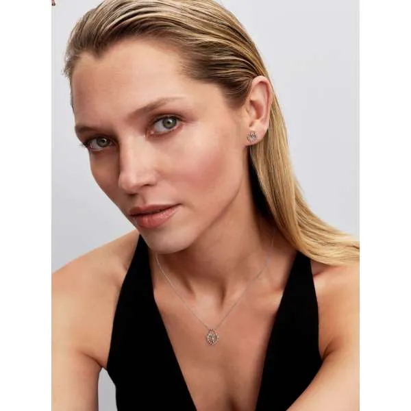 Серьги-пусеты с замком в форме сердца 