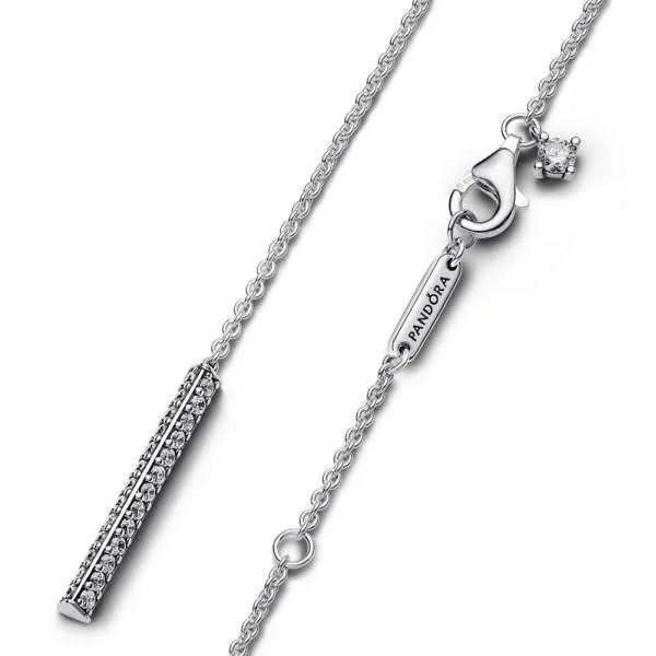 Colier Pandora Timeless cu prismă pavé