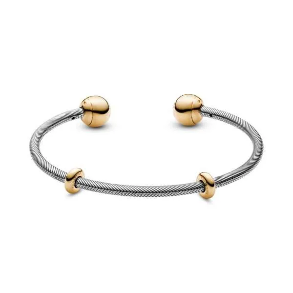 Brățară fixă deschisă cu lanț clasic Pandora Moments