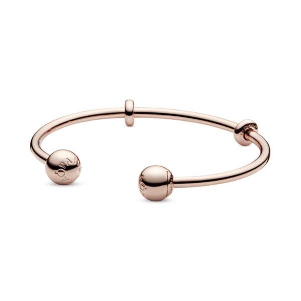 Brățară fixă deschisă Moments din PANDORA Rose