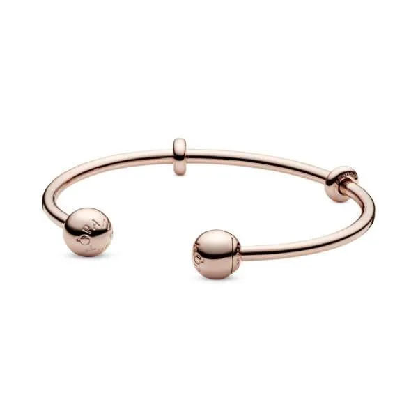 Brățară fixă deschisă Moments din PANDORA Rose