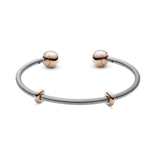 Brățară fixă deschisă cu lanț clasic Pandora Moments