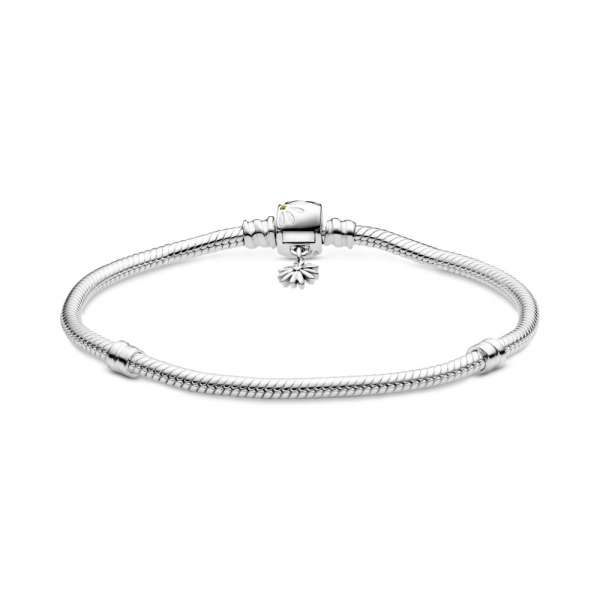 Brățară Pandora Moments, lanț clasic cu sistem de închidere în formă de floare