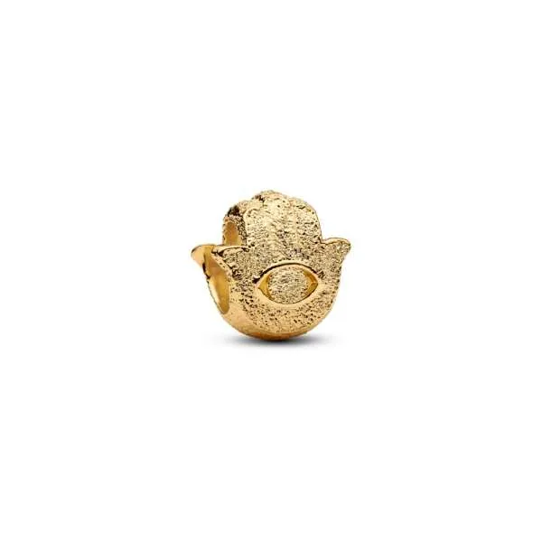 Mini talisman cu mâna Hamsa texturată