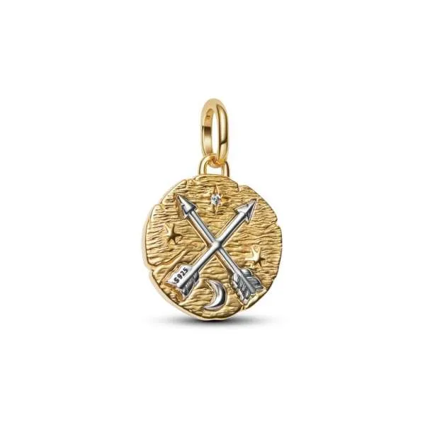 Talisman de tip medalion cu săgeți încrucișate
