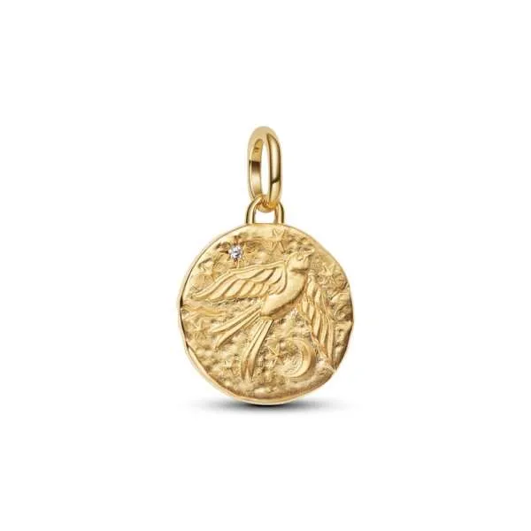Talisman de tip medalion cu rândunică 