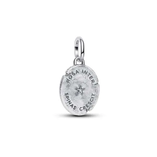 Talisman de tip medalion cu trandafir