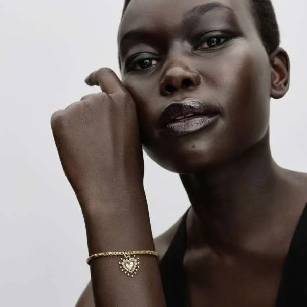 Двойной шарм-подвеска «Сияющее сердце» 