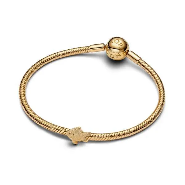 Mini talisman cu pește texturat 