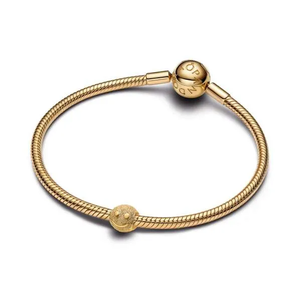 Mini talisman texturat cu față fericită 