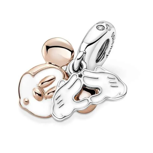 Talisman de tip pandantiv dublu cu Mickey Mouse de la Disney