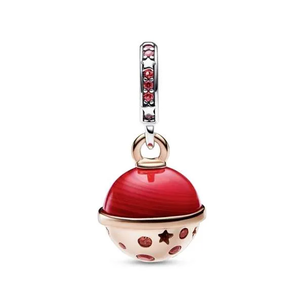 Talisman Bicolor Planeta Marte Murano & Pandantiv Strălucitor 