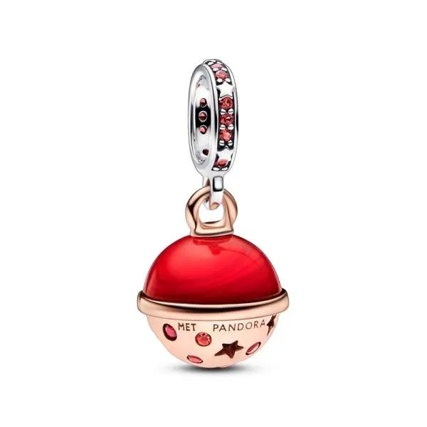 Talisman Bicolor Planeta Marte Murano & Pandantiv Strălucitor 