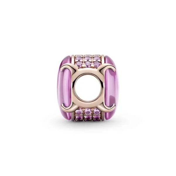 Talisman oval roz tip caboșon