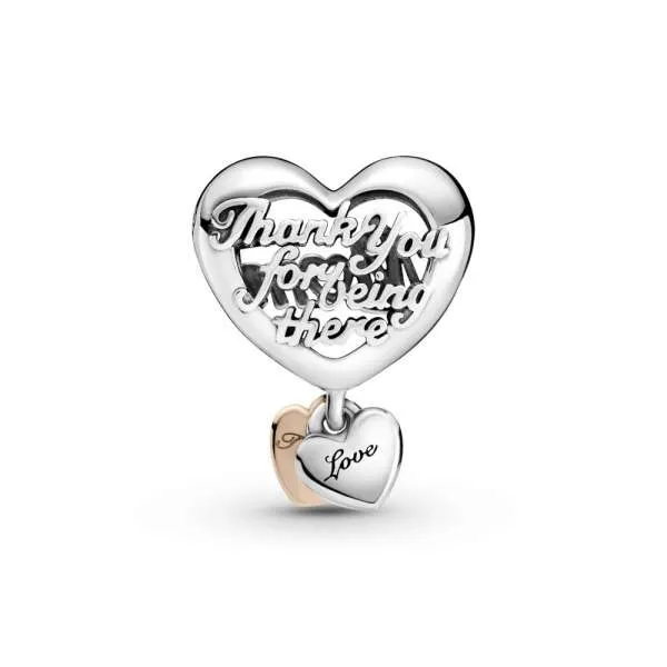 Шарм «Сердце с надписью Thank You Mum» 