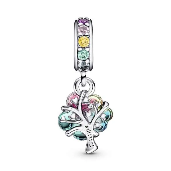 Talisman de tip pandantiv din sticlă de Murano cu arbore al comuniunii