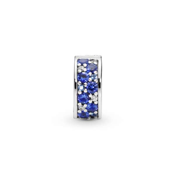 Talisman cu fixare rapidă pavé albastru