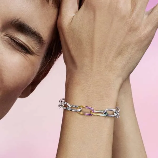 Verigă dublă de stil Pandora ME cu efect de tip tie-dye