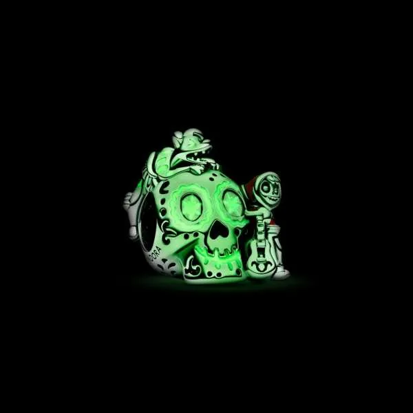 Pandantiv  Disney Pixar Coco Miguel & Dante Craniu care strălucește în întuneric 
