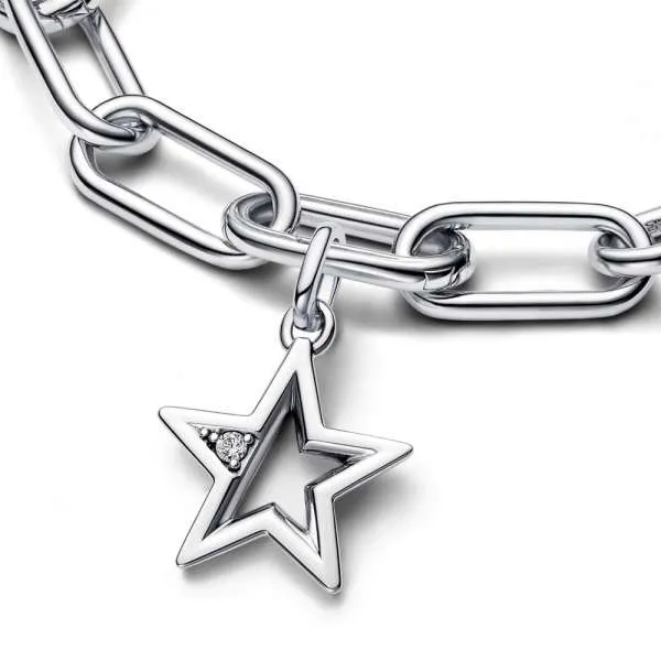 Подвеска-медальон Pandora ME «Сверкающая звезда» 