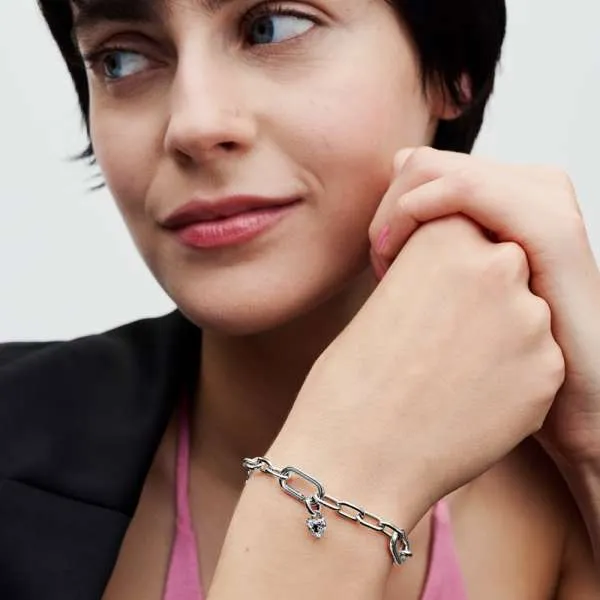 Mini talisman de tip pandantiv Inimioară cu fantă pentru cheie Pandora ME