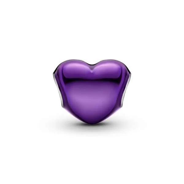 Talisman Inimă Violet Metalic 