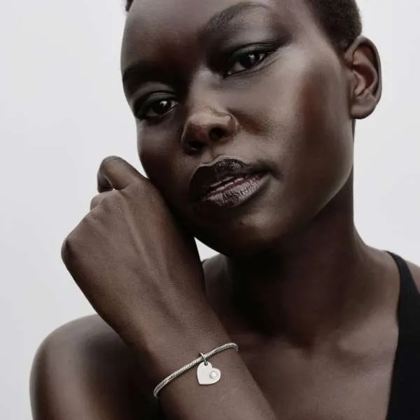 Подвеска-сердце для гравировки с белым камнем — Июнь 