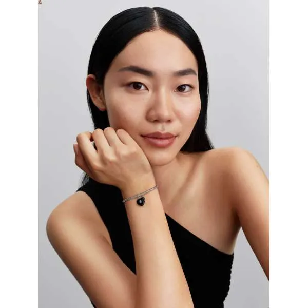 Подвеска-замок — матовое чёрное керамическое сердце 