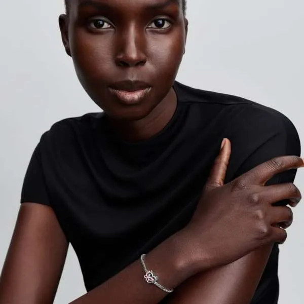 Talisman cu inimă și fluture interconectate 