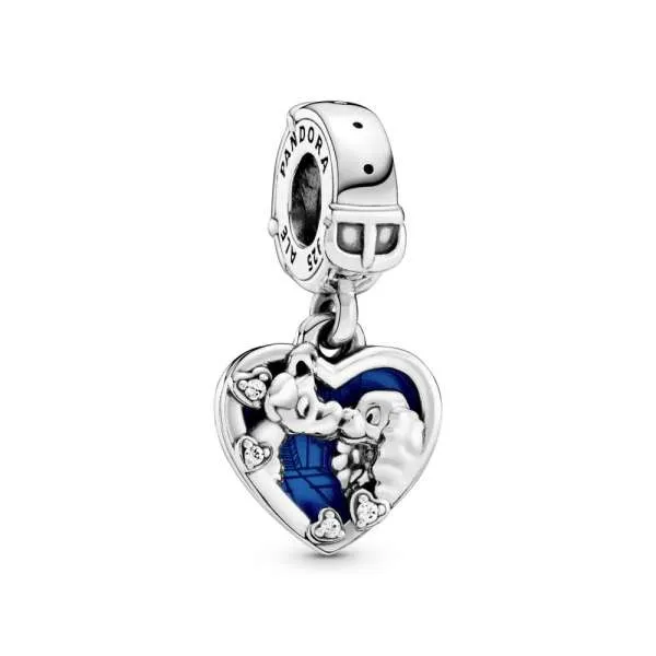 Talisman tip pandantiv Disney Doamna și vagabondul, în formă de inimă
