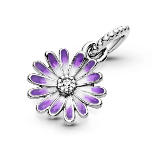 Talisman de tip pandantiv margaretă violet