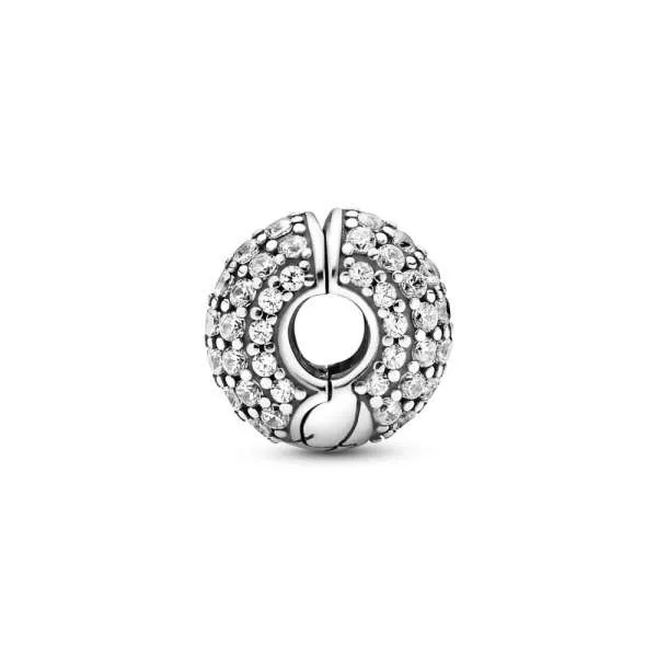 Talisman cu fixare ușoară cu model tip lanț clasic pavé