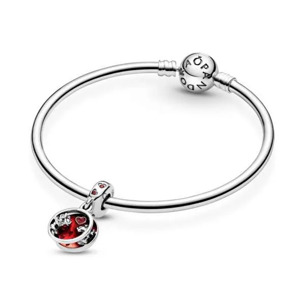 Talisman de tip pandantiv Disney Mickey Mouse & Minnie Mouse - Love and Kisses (Iubire și săruturi)