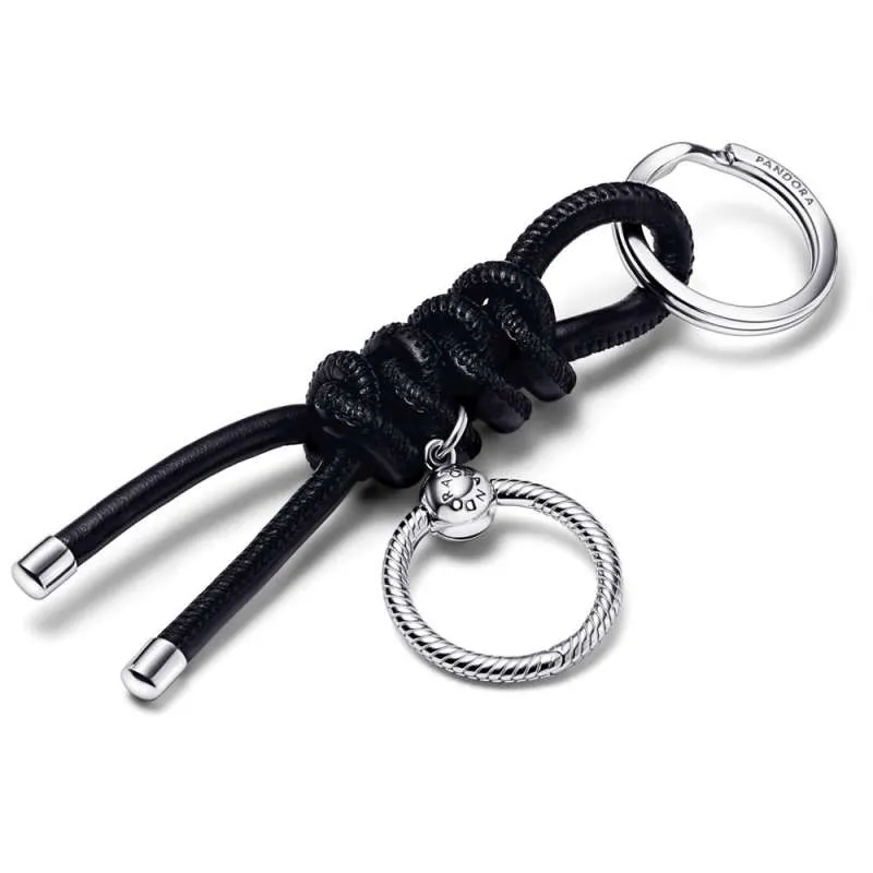 Inel pentru chei cu material textil fără piele Pandora Moments