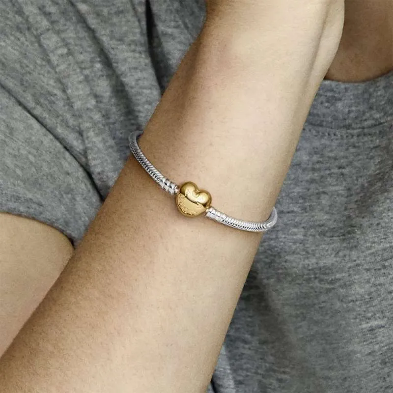 Brățară Moments din argint 925, Inimă PANDORA Shine