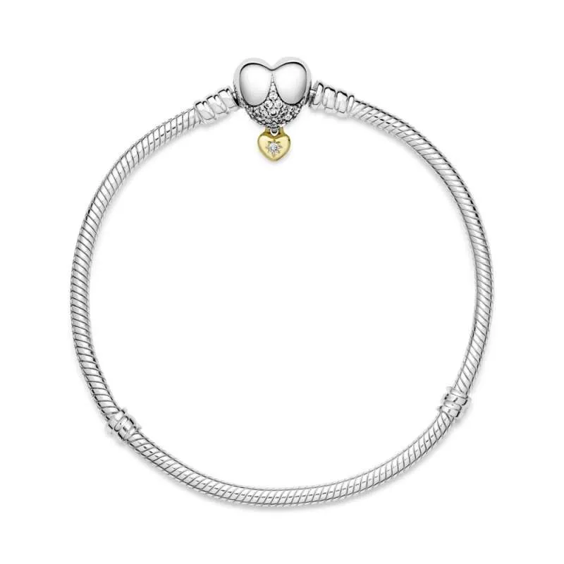 Brățară Pandora Moments Disney de tip lănțișor clasic cu închizătoare sub formă de inimă