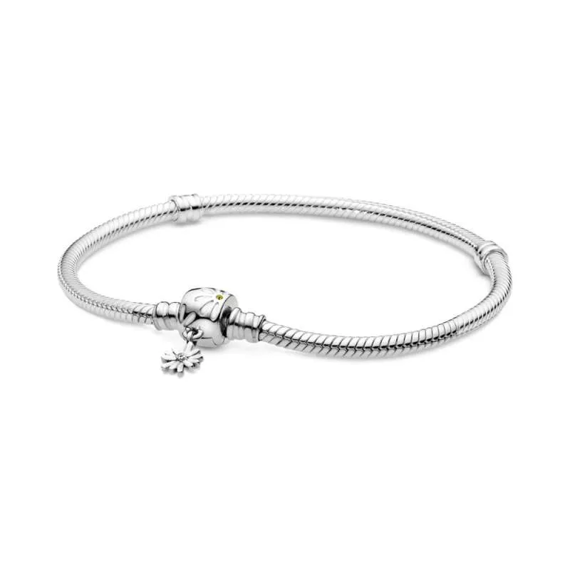 Brățară Pandora Moments, lanț clasic cu sistem de închidere în formă de floare