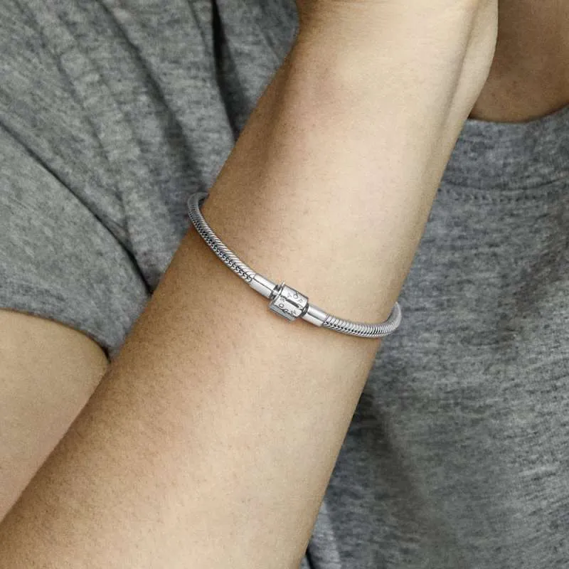 Brățară Pandora Moments, lanț clasic cu sistem de închidere cilindric