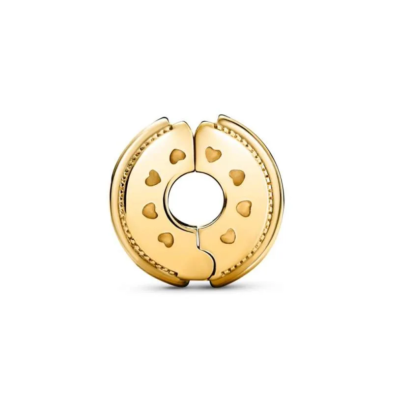 Talisman cu fixare rapidă cu logo și linii pavé strălucitoare