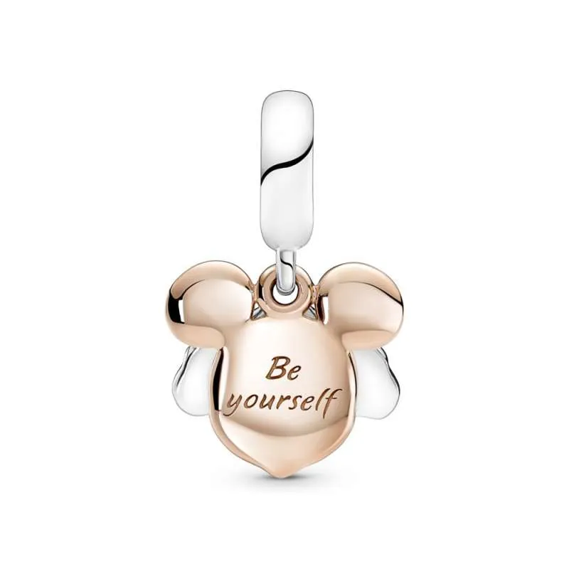 Talisman de tip pandantiv dublu cu Mickey Mouse de la Disney
