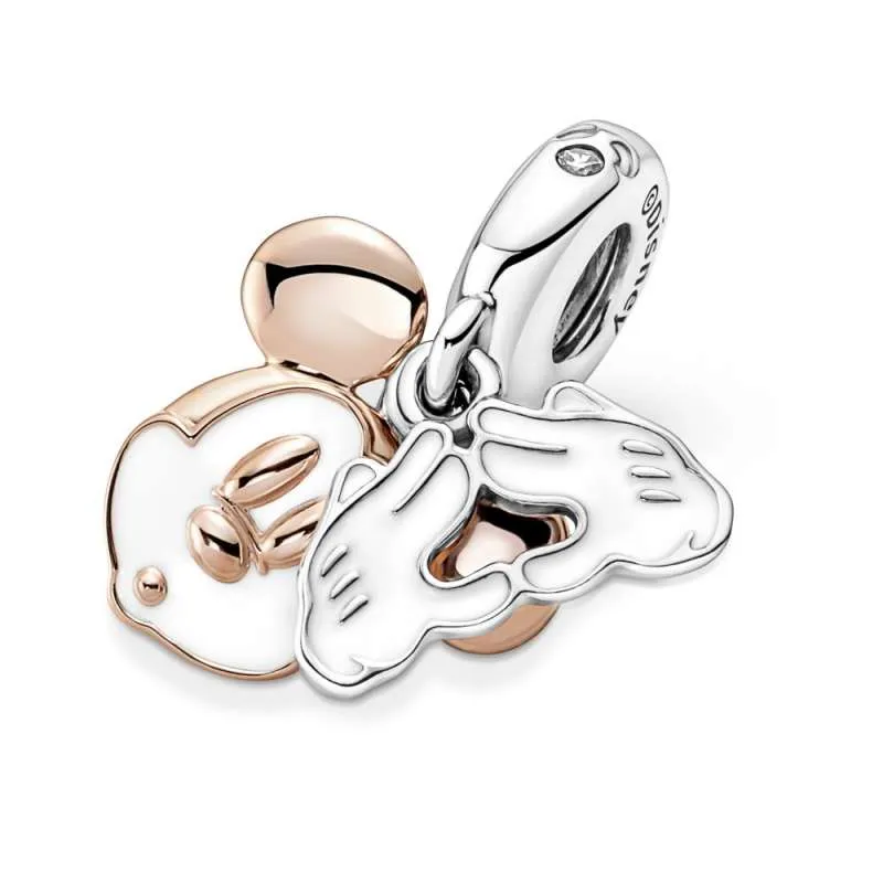 Talisman de tip pandantiv dublu cu Mickey Mouse de la Disney