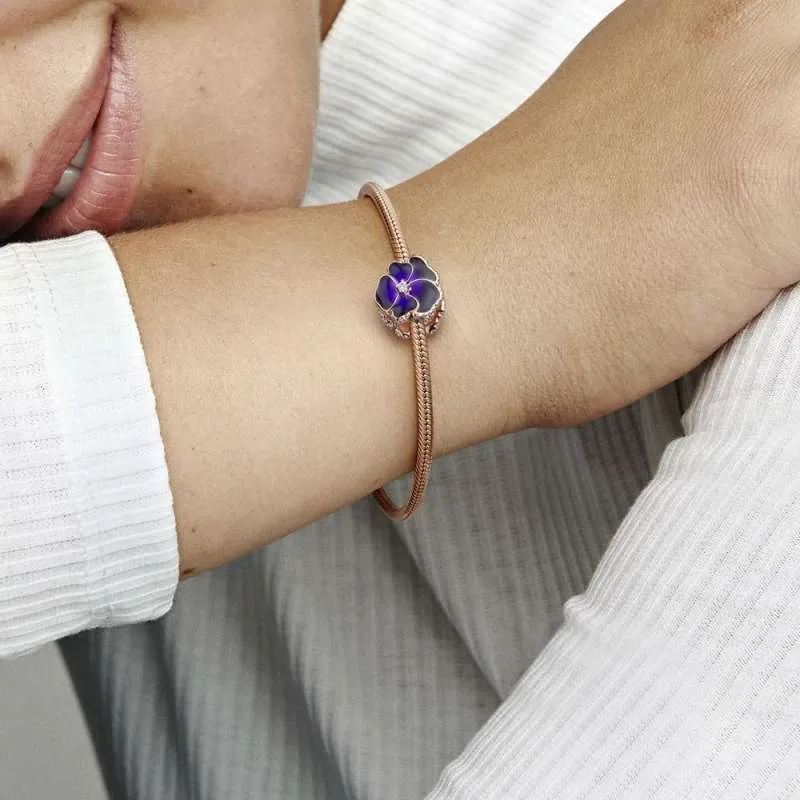 Talisman cu panseluță în nuanța violet intens
