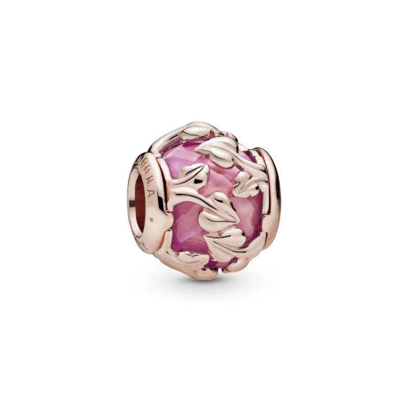 Talisman cu frunze decorative roz