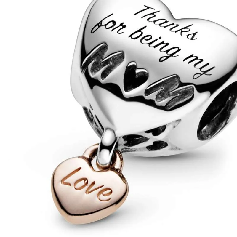 Talisman cu inimioară Love You Mum