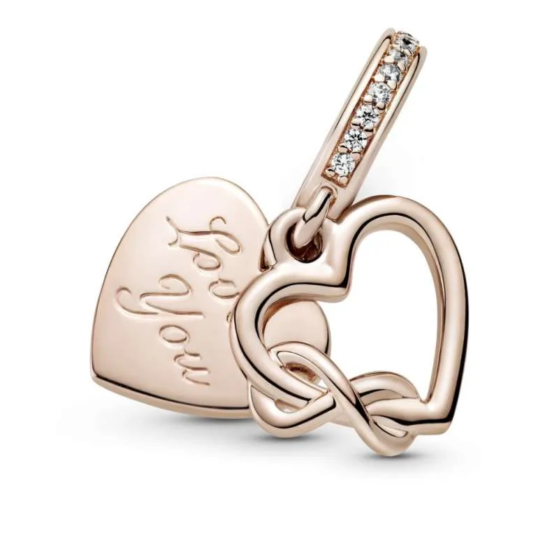 Talisman de tip pandantiv cu semnul infinitului Love You