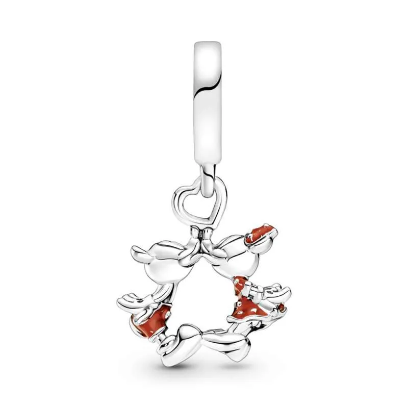 Talisman de tip pandantiv Sărutul lui Mickey Mouse și Minnie Mouse de la Disney