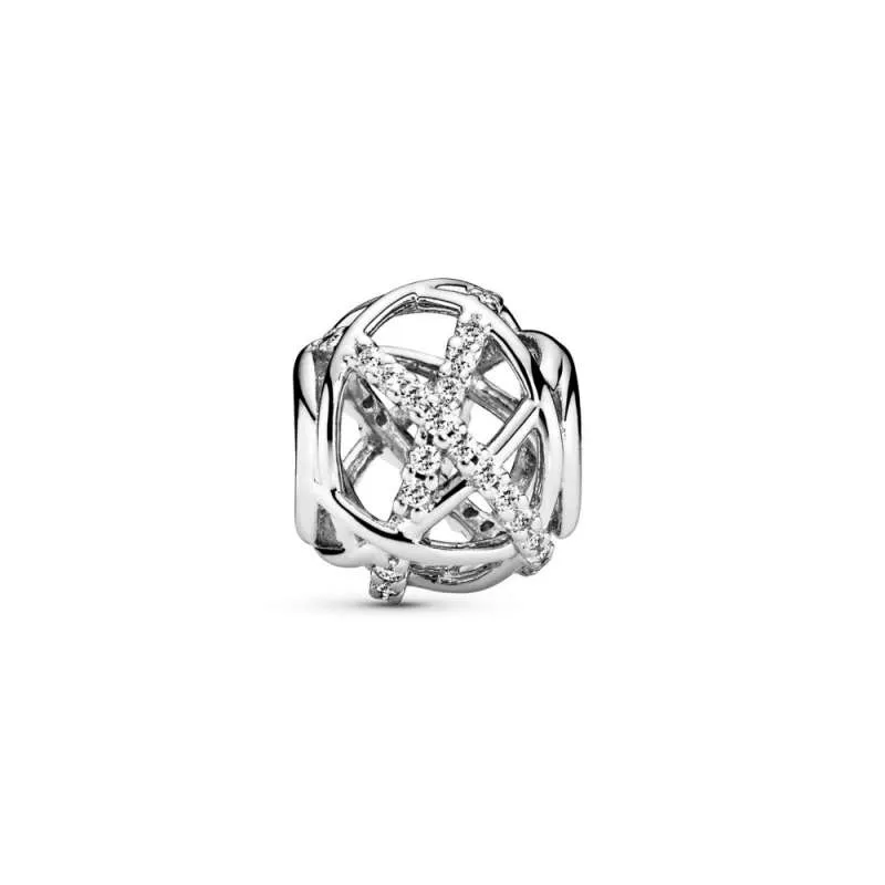 Talisman dantelat din argint 925, cu zirconiu cubic