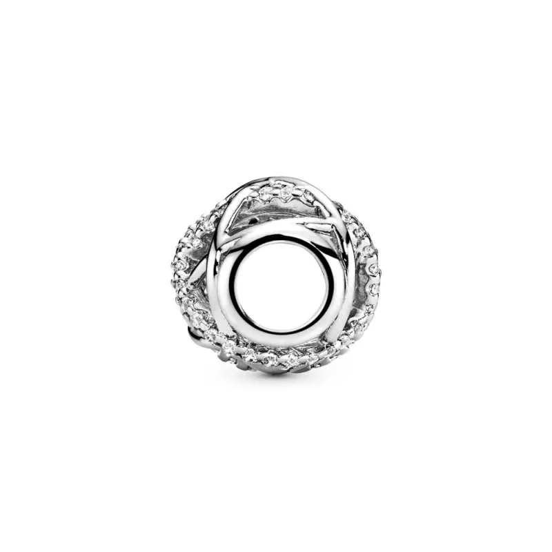 Talisman dantelat din argint 925, cu zirconiu cubic