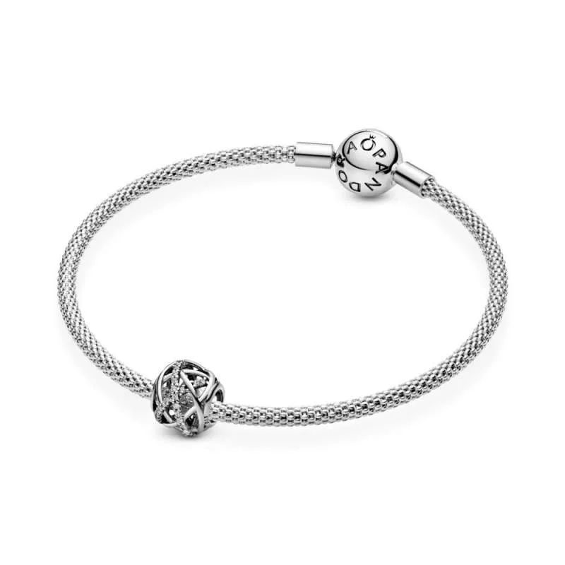 Talisman dantelat din argint 925, cu zirconiu cubic